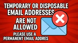 Temporary or disposable email addresses are not allowed  Please use a permanent email address
