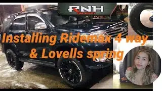 Installing Ridemax 4 way & Lovells Spring on Toyota Fortuner || Monsta Terrain Gripper tires
