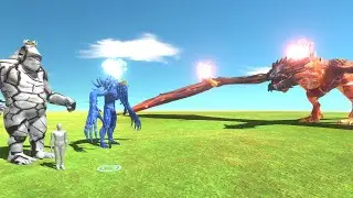 Help King Goro And King Scourge To Defeat Dragon Fire - animal revolt battle simulator
