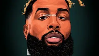 Cartoon Speedart For Odell Beckham Jr. / Adobe Illustrator 2020