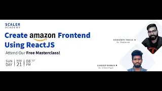 Create Amazon Frontend Using ReactJS: Free Masterclass