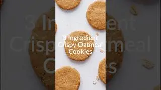 3-Ingredient Crispy Oatmeal Cookies... for the oat girlies✨ 