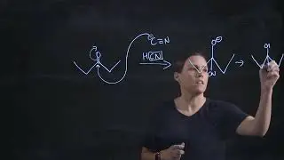 Ketone and HCN reaction example