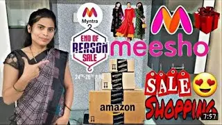 Unboxing Meesho Myntra & Amazon Surprising Box 🤩 #shopping ##meesho #ulrimateunboxing