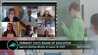 Vermont State Board of Education: September 20, 2023 [VSBE]