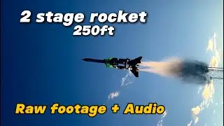 8ft Water Rocket Launch | Raw Footage & Sound