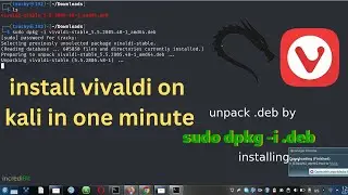 how to install Vivaldi browser on kali linux 2022