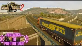 Malanga to Puertollano || Transporting Empty Pallets || Euro Truck Simulator with Logitech G29