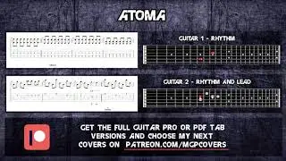 Dark Tranquillity - Atoma Tutorial | Full Tabs - Guitar Lesson (Guitar Pro)