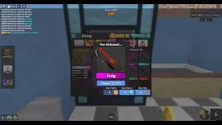 I Unboxed Fang Godly In Roblox MM2 (Modded) 