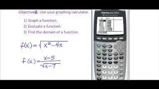 Math 1113 College Algebra Review - Using the Graphing Calculator