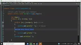 Print Left Triangle Star Pattern In Java
