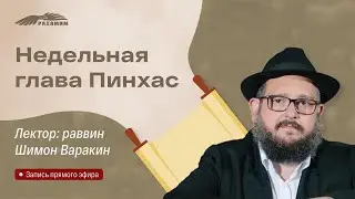 Недельная глава «Пинхас». Раввин Шимон Варакин