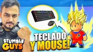 RETO: JUEGO STUMBLE GUYS CON TECLADO Y MOUSE