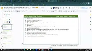Performance Testing-Demo10-July22-JMeter 5.6-Performance Testing Life cycle, general queries