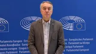 Выступление ввродепутата Пятраса Ауштрявичюса на открытии выставки о Николае Статкевиче