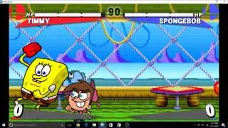 MUGEN: Timmy Turner vs. Spongebob (Minor Update)