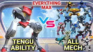 Tengu Ability vs All Mechs - Mech Arena - No Weapon
