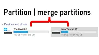 How to partition hard drive or merge partitions in Windows 11 or Windows 10