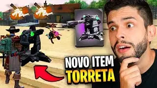 USEI A NOVA TORRETA AUTOMÁTICA DO SERVIDOR AVANÇADO DO FREE FIRE!!!