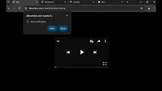 Allowtube.com web push notifications removal solution.