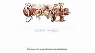 Chalies Dickens Google Doodle ::Τσάρλς Ντίκενς :: 200th Birthday