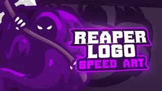Grim Reaper Logo Design - Speed Art