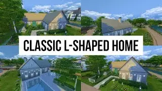 Classic L-Shaped Home - Sims 4 - Speed Build