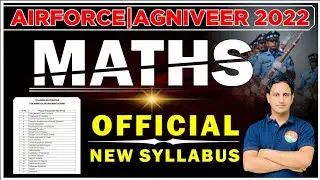Airforce x group maths official syllabus|Airforce x group Syllabus 2022 | Airforce Agniveer syllabus