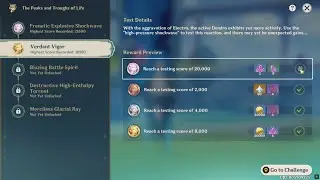 Verdant Vigor - Score 18920 - The Peaks and Trough of Life Day 2 | Genshin Impact Event