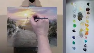 Painting a Warm Sunset Over the Dunes | Time-Lapse