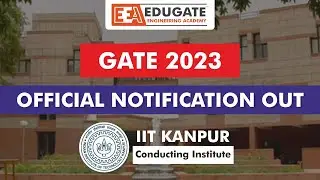GATE 2023 Official Notification Out! | Check out the brochure | Link in the description | IIT Kanpur