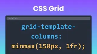 CSS grid minmax function explained! 🔥🔥🔥