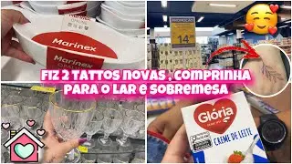 FIZ 2 TATTOS NOVAS , COMPRINHA NA HAVAN E SOBREMESA