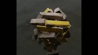 бетонный блок (Blender 3.0)