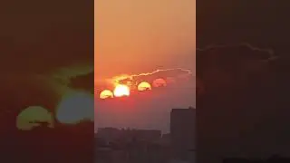 🌞🌞Видео семи солнц,  появляющихся в небе над китайским городом Чэнду вызвало ажиотаж в сети