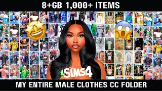 My Entire Sims 4 Male Clothes CC Folder | MyraviahTheSimmer | CC Folder Series