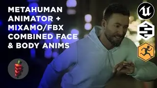 Metahuman Animator Part 3: Combining Mixamo and FBX body animations with Face Performance Capture