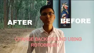 How To Change Background Of a Video in After Effects by Rotoscoping - Tutorial