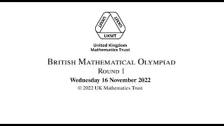 (Question 4) British Mathematical Olympiad Round 1- 2022