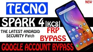 Bypass Google account Tecno Spark 4 frp bypass Tecno KC8 May 2020 New Method Out Now Without App/PC