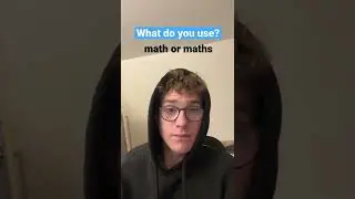 math or maths? 