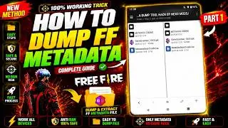 How To Dump FF Metadata ob53 | PART 1 | Metadata Dump New Method | FF Headshot Metadata