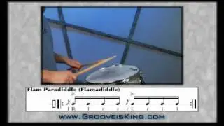 DRUM RUDIMENTS - Flamadiddle - Flam Paradiddle - Drum Lessons  - How to Play Drums