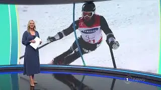 TVNZ 1 News Paralympic skiers and VR at Beijing - 1 March 2022