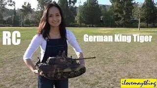 RC Cars, Trucks and Tanks: WWII German King Tiger RC on the Field Test Drive
