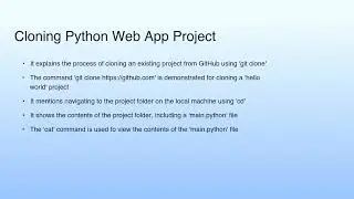 Cloning Python Web App Project | Cloud Computing Demo - Microsoft Azure