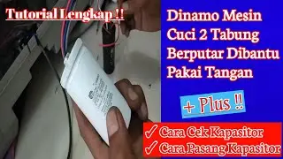 Mudah ‼️ Memperbaiki Mesin Cuci Berputar Dibantu Tangan