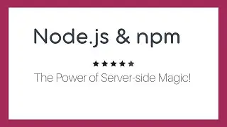 Exploring Node.js Basics and npm Packages: A Comprehensive Guide! 📦 #NodeJS #npm #BackendDevelopment