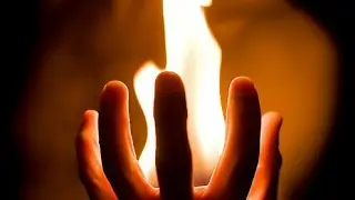 How to put fire on hand.